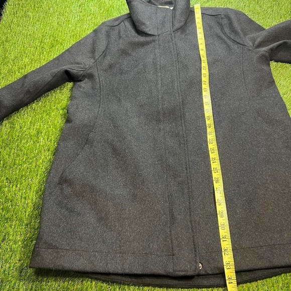 Pendleton Women's Jacket Coat Dark Heather Gray Wool Blend Full Zip L - Picture 6 of 7